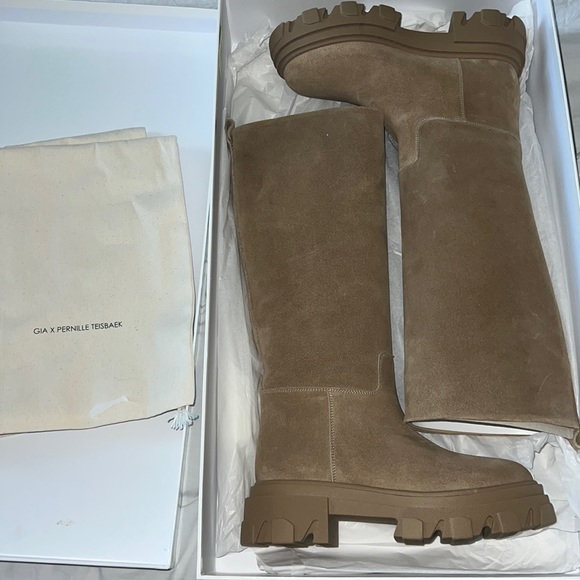 GIABORGHINI PERNI MID CALF BOOTS SUEDE - Picture 8 of 16